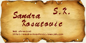 Sandra Košutović vizit kartica